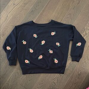 Lou & Grey Blue Sweatshirt with Whimsical Motifs